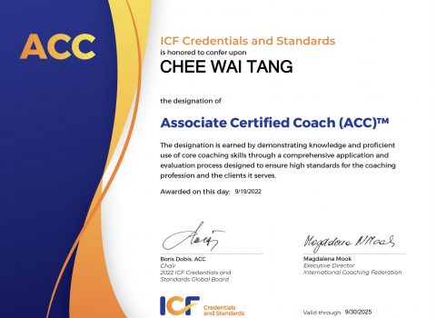 Associate Certified Coach 教练认证
